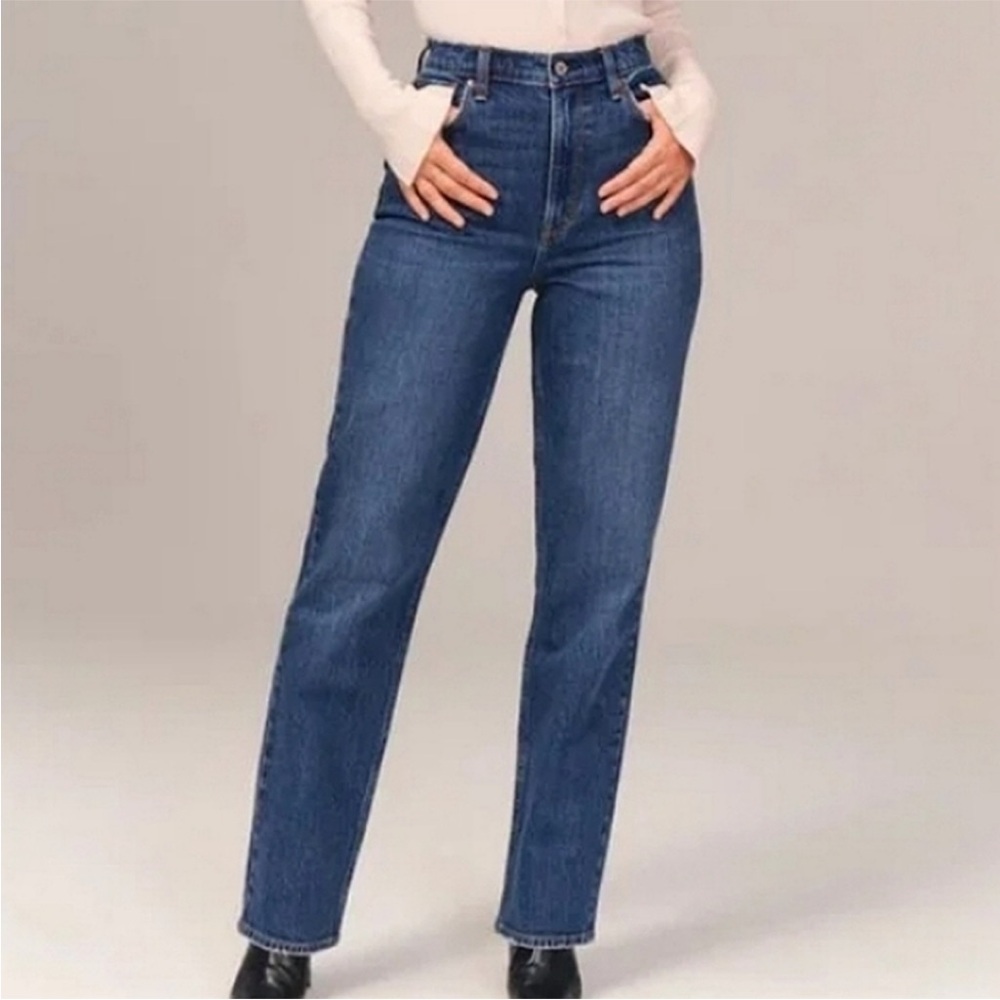 ABERCROMBIE & FITCH the 90s straight ultra high rise jeans size 30 / 10 C14